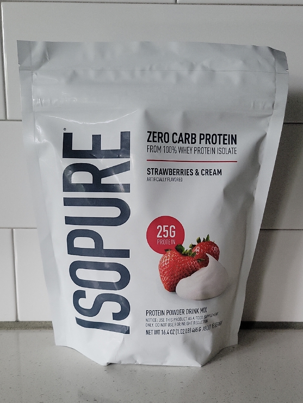 Isopure Zero Carb 25g Protein - Strawberries & Cream Brand New 1.02 Lb.